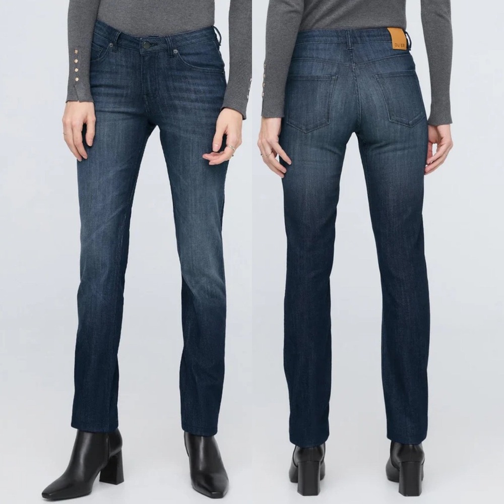 DUER Performance Slim Straight Blue Jeans Womens‎ Denim Size 28 x 32 Classic